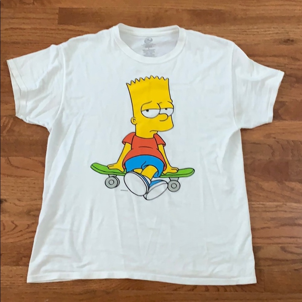 Cool Bart tee size L. White